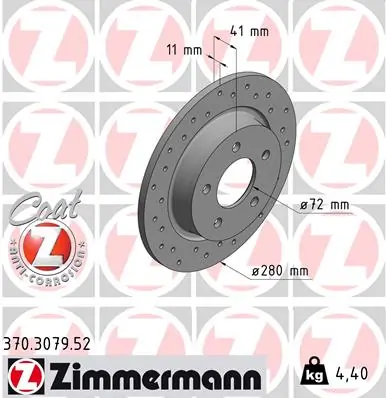 Brake Disc SPORT BRAKE DISC Z 370.3079.52
