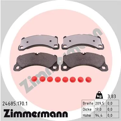 Brake Pad Set, disc brake 24685.170.1
