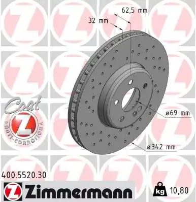 Brake Disc FORMULA S 400.5520.30