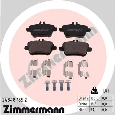 Brake Pad Set, disc brake 24848.185.2