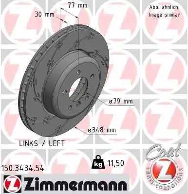 Brake Disc BLACK Z 150.3434.54