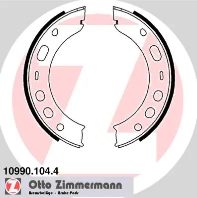 Brake Shoe Set, parking brake 10990.104.4