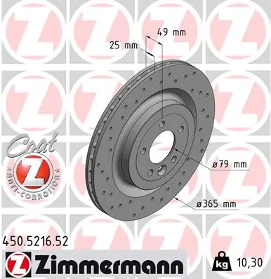 Brake Disc SPORT BRAKE DISC Z 450.5216.52