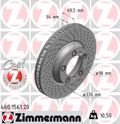 Brake Disc COAT Z 460.1561.20