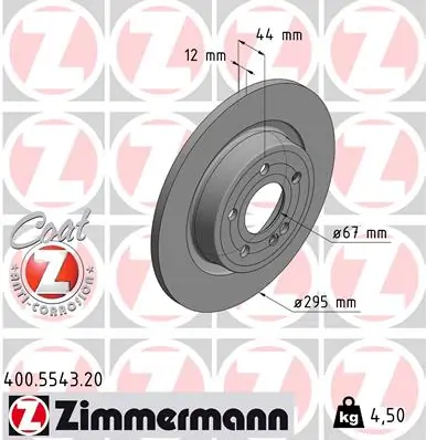 Brake Disc COAT Z 400.5543.20