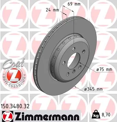 Brake Disc FORMULA F 150.3480.32