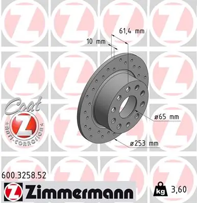 Brake Disc SPORT BRAKE DISC Z 600.3258.52