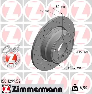 Brake Disc SPORT BRAKE DISC Z 150.1299.52