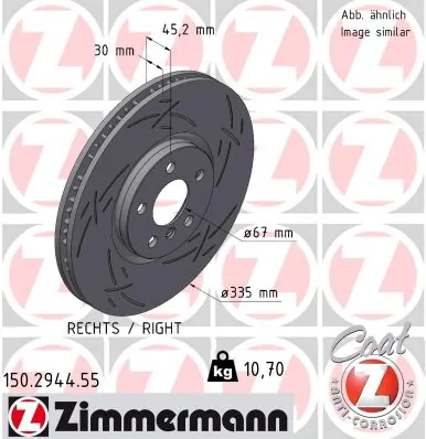 Brake Disc BLACK Z 150.2944.55