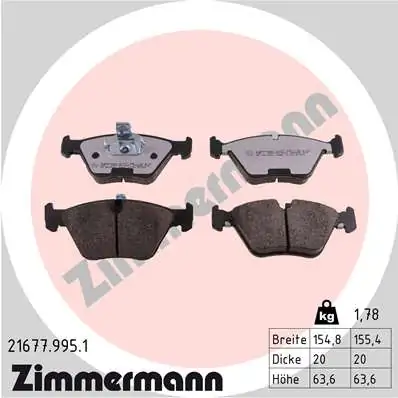 Brake Pad Set, disc brake rd:z 21677.995.1