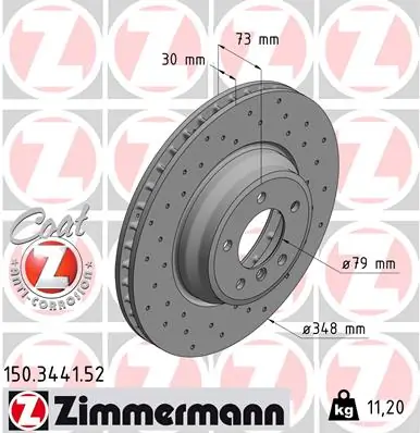 Brake Disc SPORT BRAKE DISC Z 150.3441.52