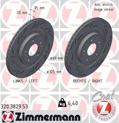Brake Disc BLACK Z 320.3829.53