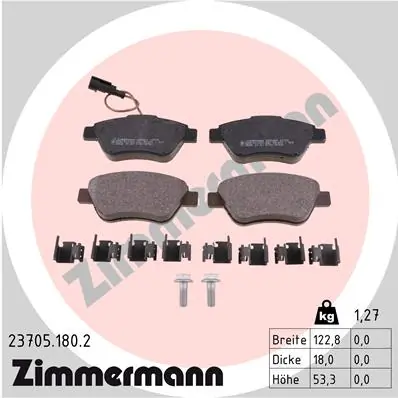 Brake Pad Set, disc brake 23705.180.2