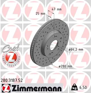 Brake Disc SPORT BRAKE DISC Z 280.3187.52