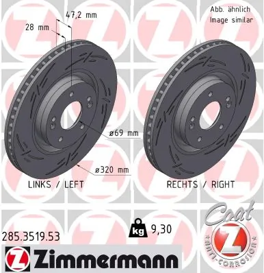 Brake Disc BLACK Z 285.3519.53