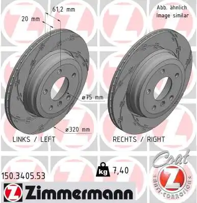Brake Disc BLACK Z 150.3405.53