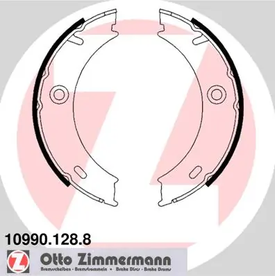 Brake Shoe Set, parking brake 10990.128.8