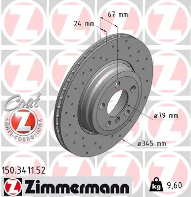 Brake Disc SPORT BRAKE DISC Z 150.3411.52