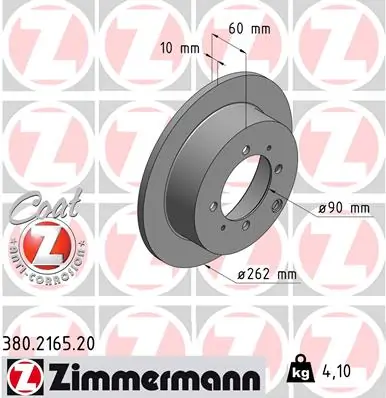 Brake Disc COAT Z 380.2165.20