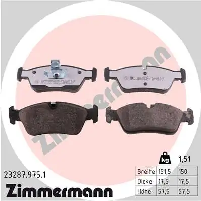 Brake Pad Set, disc brake rd:z 23287.975.1