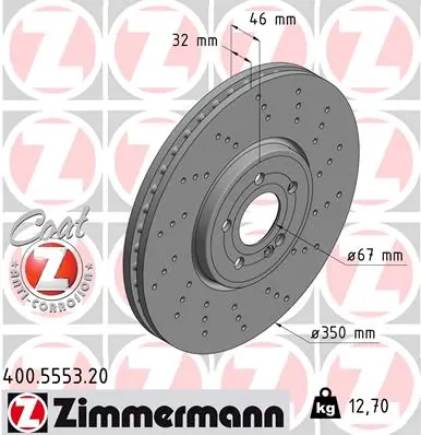 Brake Disc COAT Z 400.5553.20