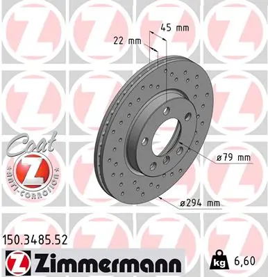 Brake Disc SPORT BRAKE DISC Z 150.3485.52