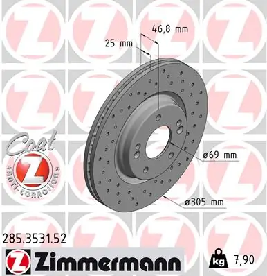 Brake Disc SPORT BRAKE DISC Z 285.3531.52