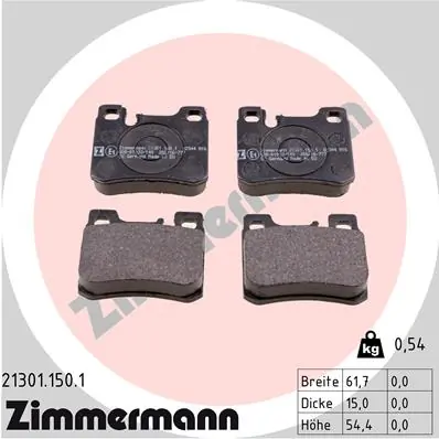 Brake Pad Set, disc brake 21301.150.1