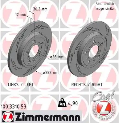 Brake Disc BLACK Z 100.3310.53