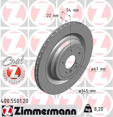 Brake Disc COAT Z 400.5501.20