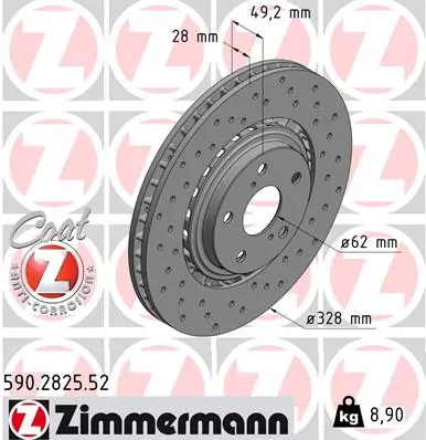 Brake Disc SPORT BRAKE DISC Z 590.2825.52
