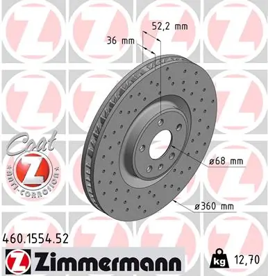 Brake Disc SPORT BRAKE DISC Z 460.1554.52