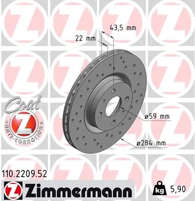 Brake Disc SPORT BRAKE DISC Z 110.2209.52