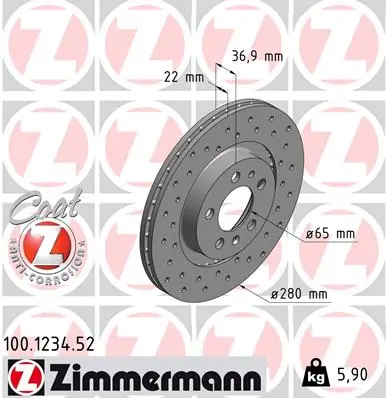 Brake Disc SPORT BRAKE DISC Z 100.1234.52