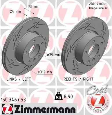 Brake Disc BLACK Z 150.3467.53