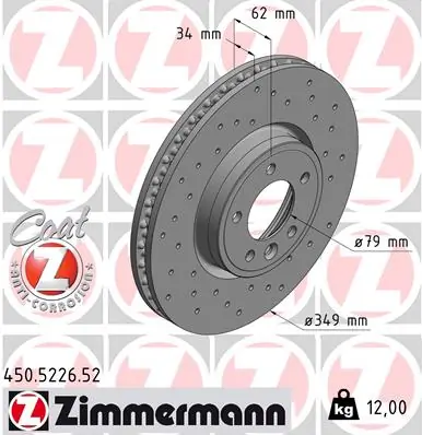 Brake Disc SPORT BRAKE DISC Z 450.5226.52