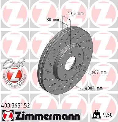 Brake Disc SPORT BRAKE DISC Z 400.3651.52