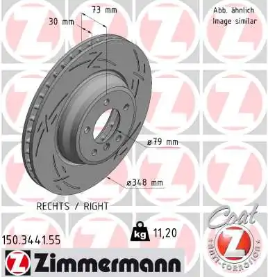 Brake Disc BLACK Z 150.3441.55