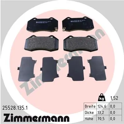 Brake Pad Set, disc brake 25528.135.1
