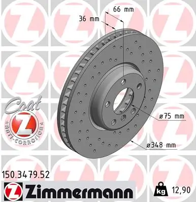 Brake Disc SPORT BRAKE DISC Z 150.3479.52