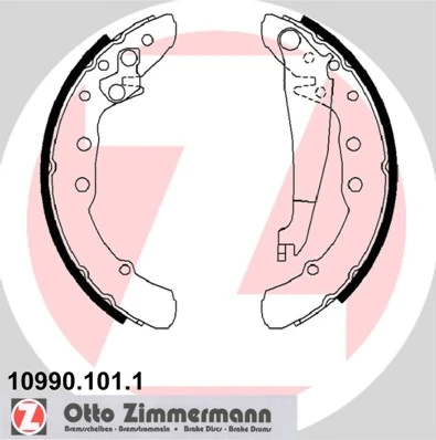 Brake Shoe Set 10990.101.1