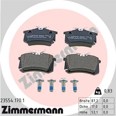 Brake Pad Set, disc brake 23554.170.1
