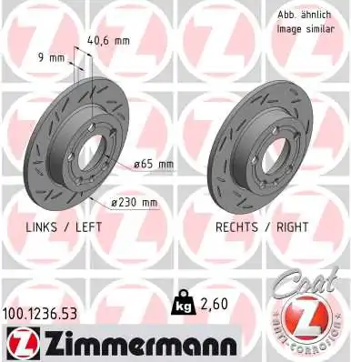 Brake Disc BLACK Z 100.1236.53