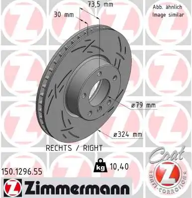 Brake Disc BLACK Z 150.1296.55