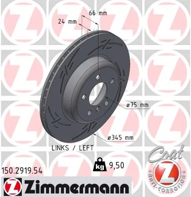 Brake Disc BLACK Z 150.2919.54