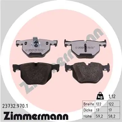 Brake Pad Set, disc brake rd:z 23732.970.1
