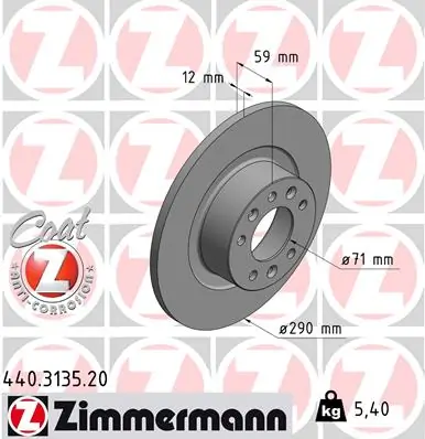 Brake Disc COAT Z 440.3135.20
