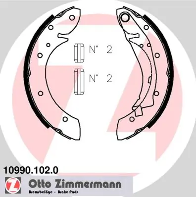 Brake Shoe Set 10990.102.0