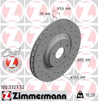Brake Disc SPORT BRAKE DISC Z 100.3327.52