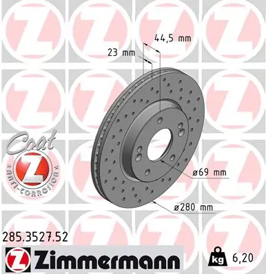 Brake Disc SPORT BRAKE DISC Z 285.3527.52